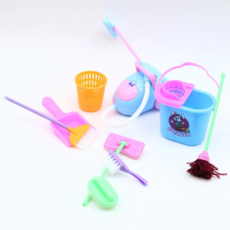 9PCS Miniature Doll House Clea - огляд і ціна Tech House Accessories