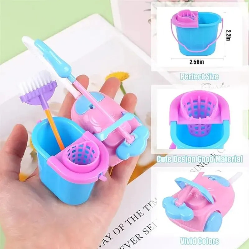 9PCS Miniature Doll House Clea - огляд і ціна Tech House Accessories