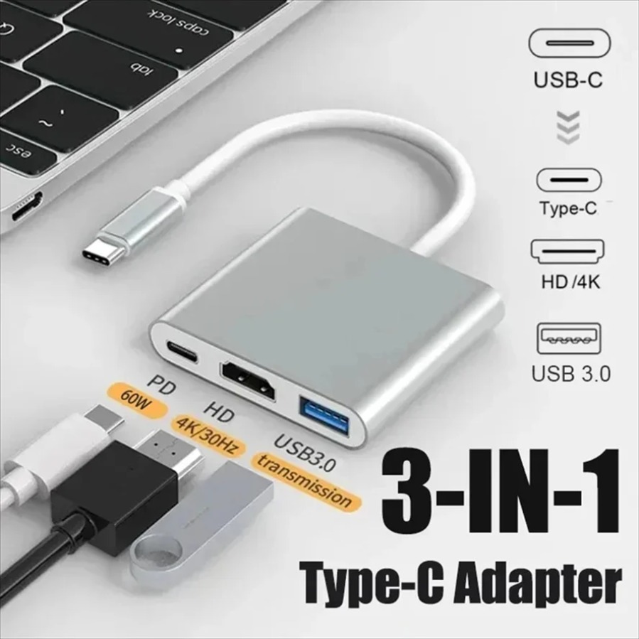 3-in-1 USB 3.0 Hub USB-C to HD - огляд і ціна Usb Hub 7 Port