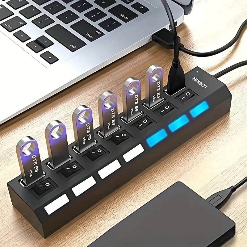 High Speed 4/7 Ports USB HUB 2 - огляд і ціна Usb Hub 7 Port