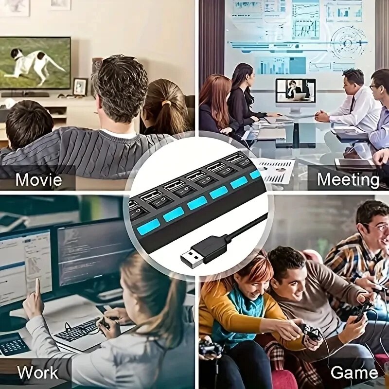 High Speed 4/7 Ports USB HUB 2 - огляд і ціна Usb Hub 7 Port