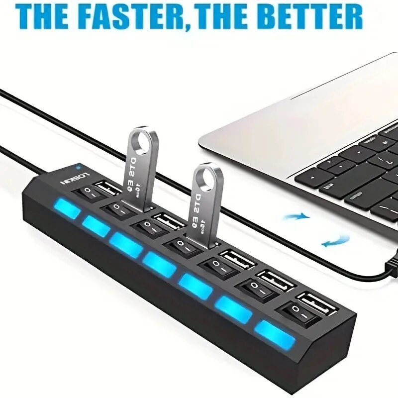 High Speed 4/7 Ports USB HUB 2 - огляд і ціна Usb Hub 7 Port