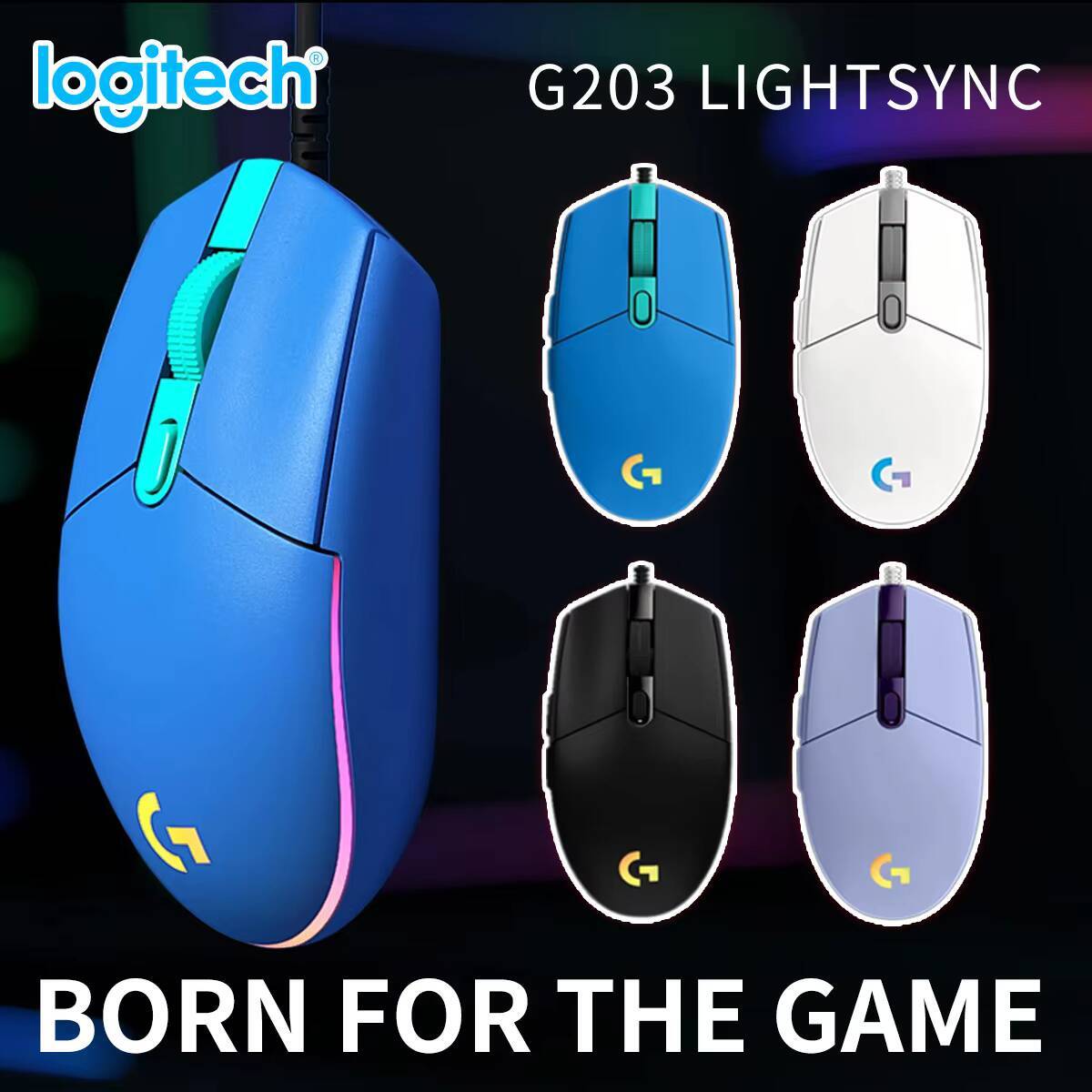 Logitech G203 LIGHTSYNC Gaming - огляд і ціна Logitech Mouse G203