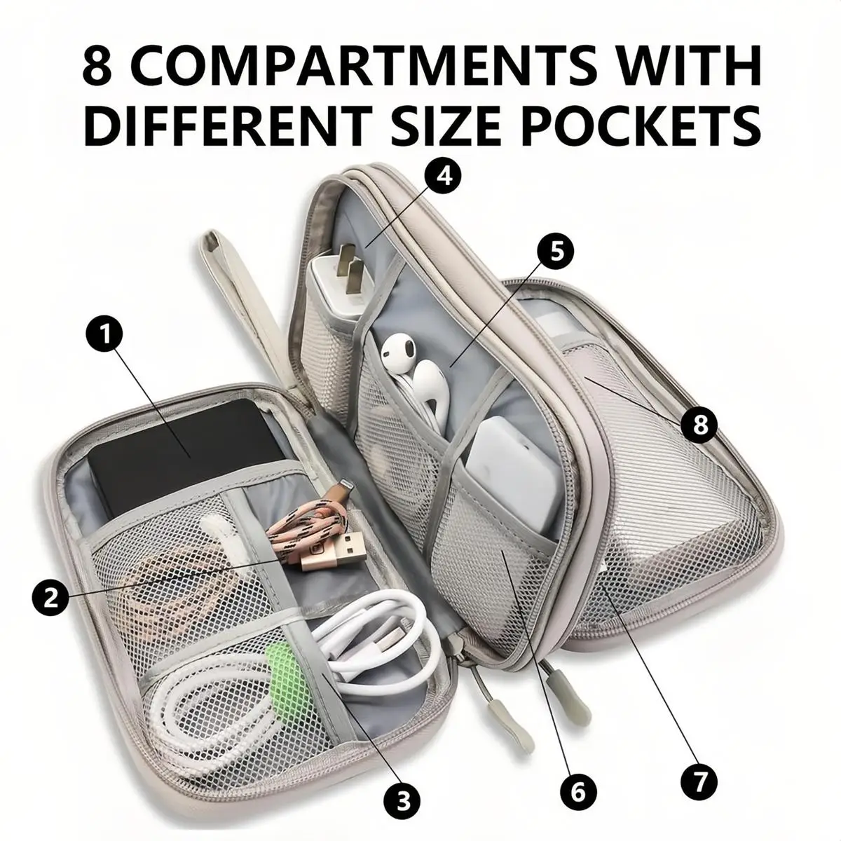 Waterproof Travel Cable Organi - огляд і ціна Tech Accessories Hard Case
