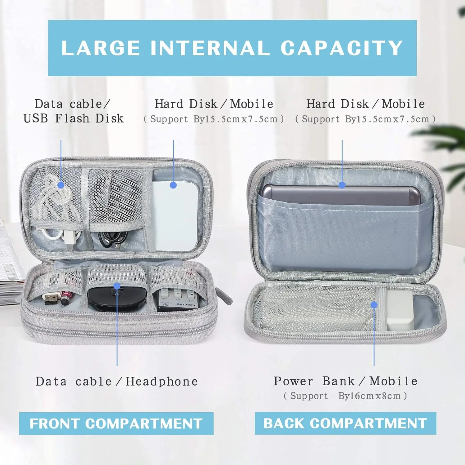 Waterproof Travel Cable Organi - огляд і ціна Tech Accessories Hard Case