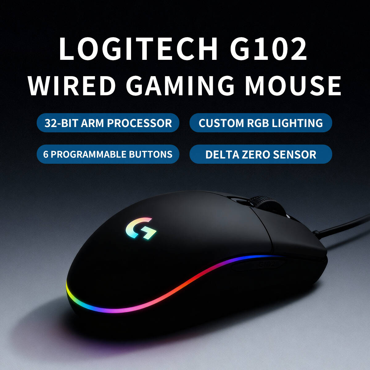 G102 Logitech G203 RGB Gaming  - огляд і ціна Logitech Mouse G203