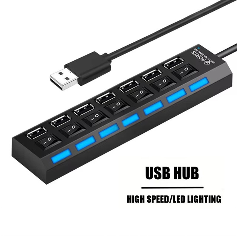 7 Port USB 2.0 Hub Splitter Fo - огляд і ціна Usb Hub 7 Port