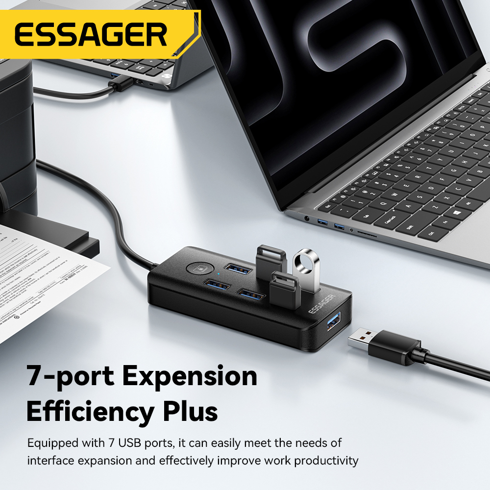 Essager 7-in-1 USB 3.0 Hub Mul - огляд і ціна Usb Hub 7 Port