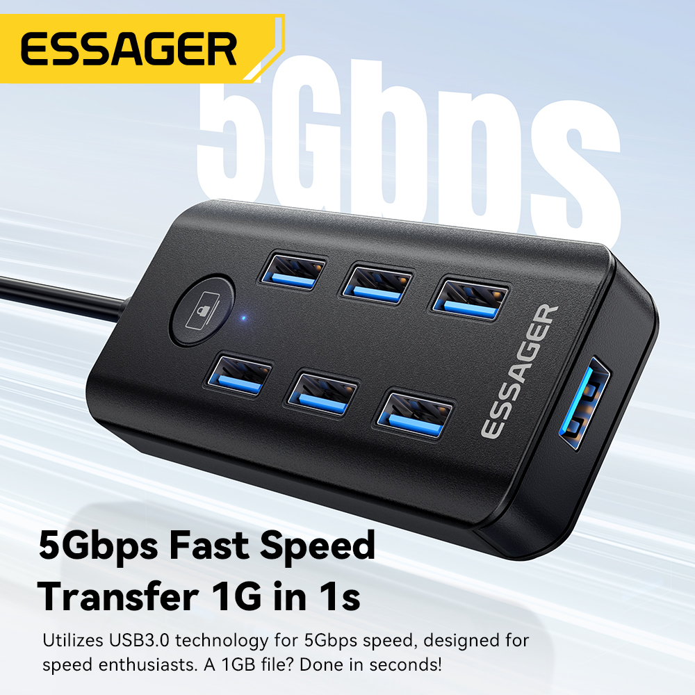 Essager 7-in-1 USB 3.0 Hub Mul - огляд і ціна Usb Hub 7 Port