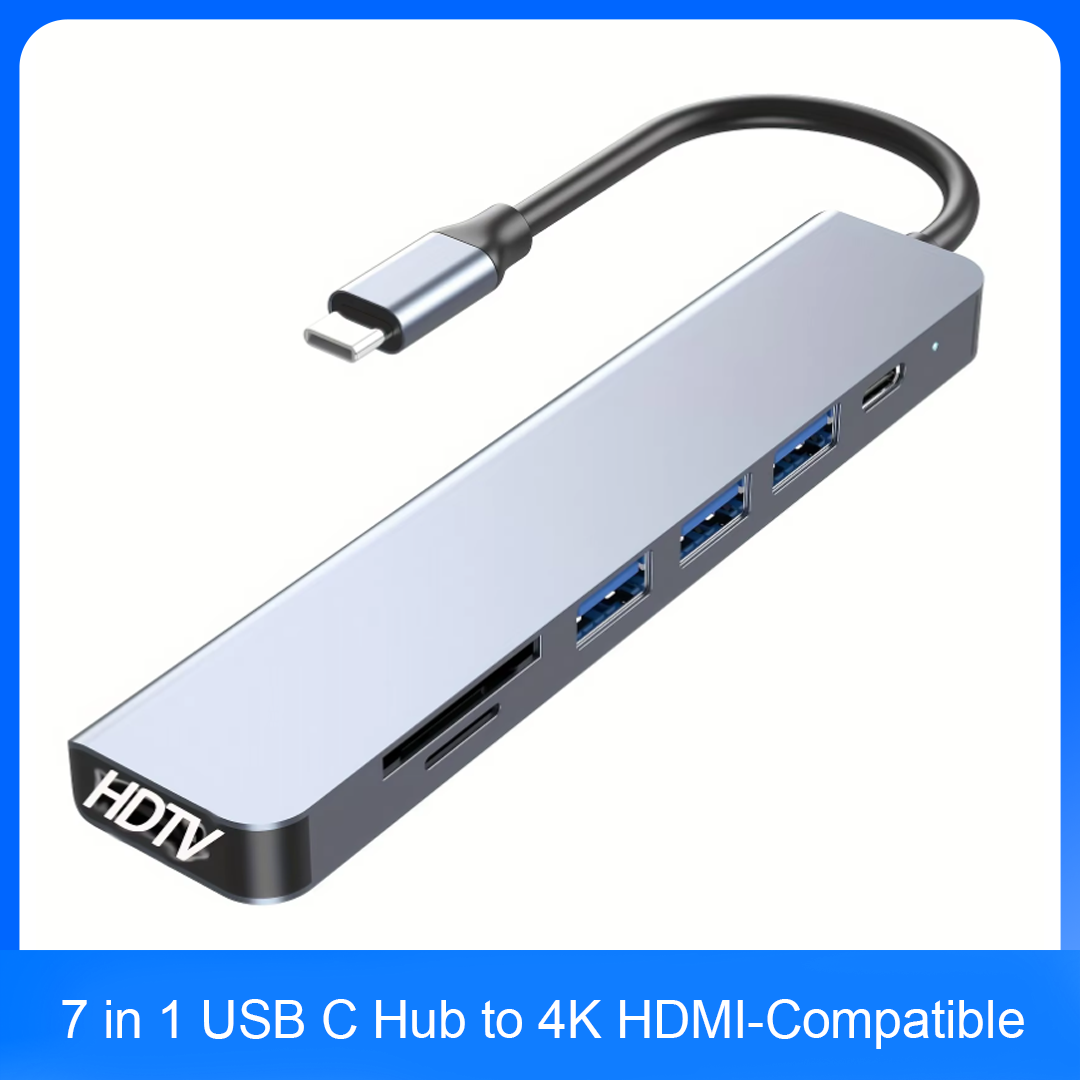 7 in 1 USB C Hub to 4K HDMI-Co - огляд і ціна Usb Hub 7 Port