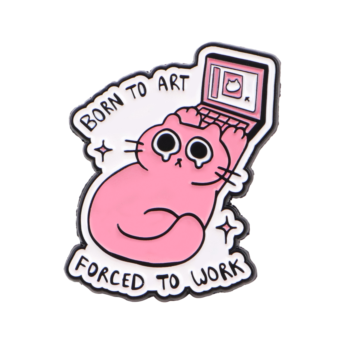 Cute Office Cat Enamel Pin Lap - огляд і ціна Tech Accessories For Office