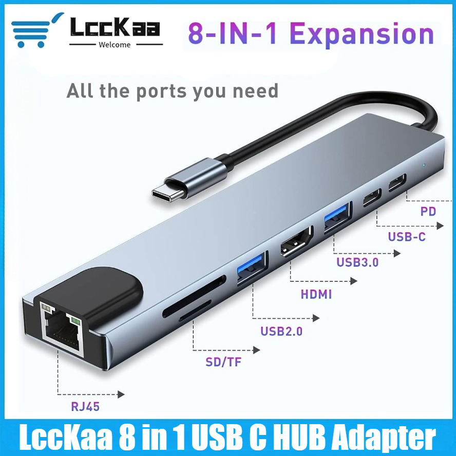 USB C Hub 8/7 in 1 4K HDMI Ada - огляд і ціна Usb Hub 7 Port