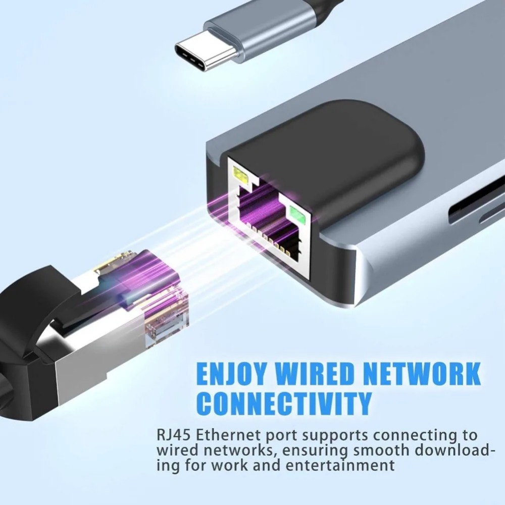 USB C Hub 8/7 in 1 4K HDMI Ada - огляд і ціна Usb Hub 7 Port