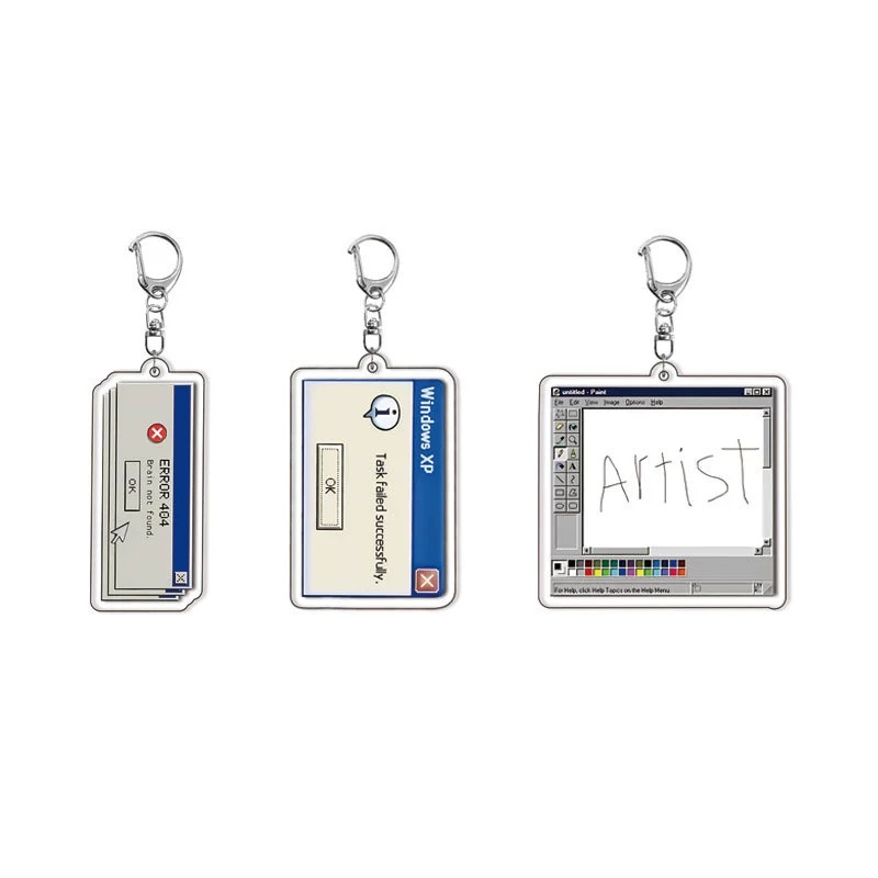 Access Denied Funny Meme Acryl - огляд і ціна Tech Keychain Accessories