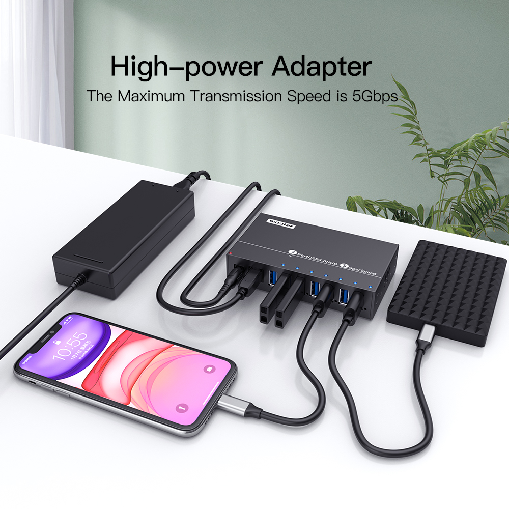 A-173 Sipolar 7 Port Usb Hub 3 - огляд і ціна Usb Hub 7 Port