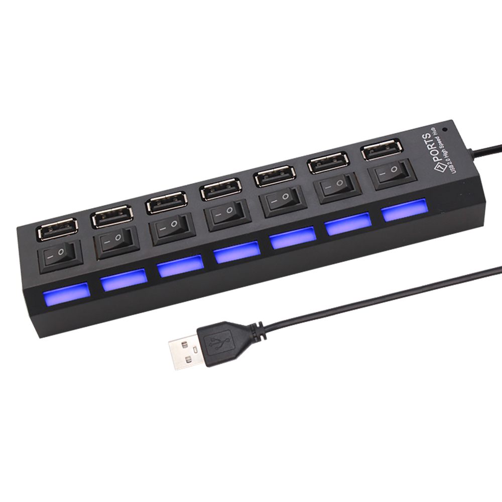 7 Port USB 2.0 Hub Splitter Fo - огляд і ціна Usb Hub 7 Port