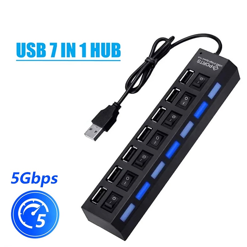 USB 2.0 Hub USB High Speed Spl - огляд і ціна Usb Hub 7 Port